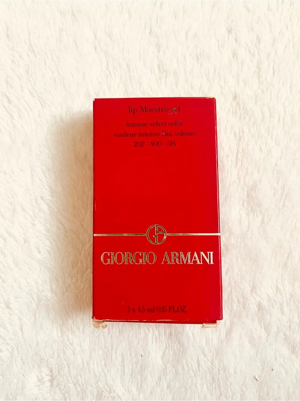 Giorgio Armani Set of 2  Beauty Lip Maestro Liquid Matte Lipsticks #400 #514